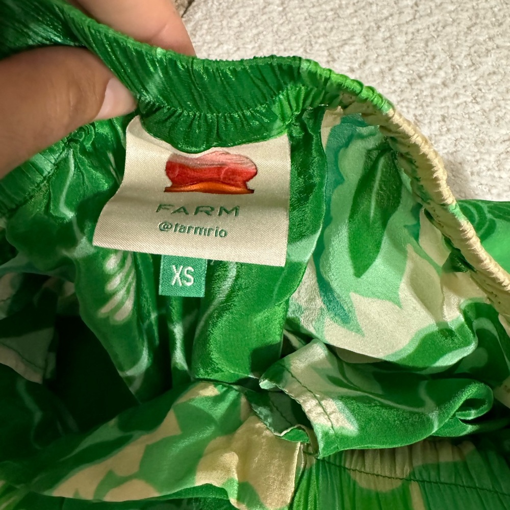 FARM Rio Green Floral Pants - Picture 3 of 5